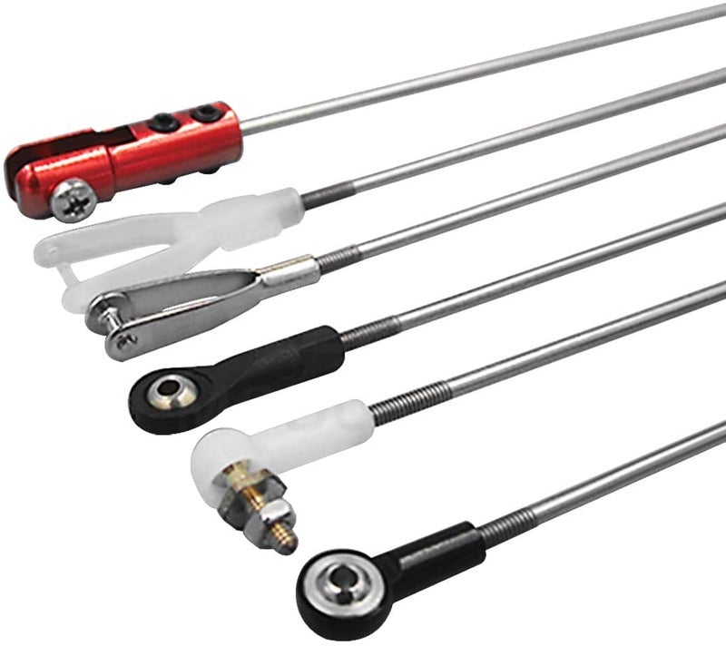 Stainless Steel M2 x 75mm Push Rod Connector for RC Car Boat Plane Helicopter Pack of 10 - Image 2